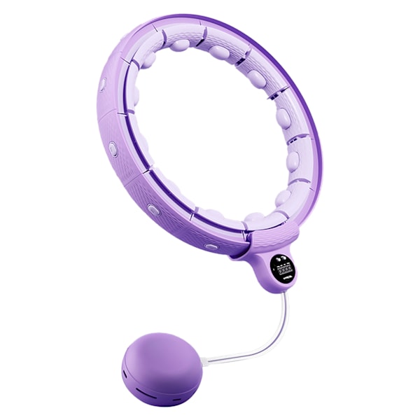 Viktad passform båge fläckmassage dubbel skena hög stabilitet midja bantning smart fitness övning båge lila midja 50‑95cm/19.69‑37.4in (inom 95kg)