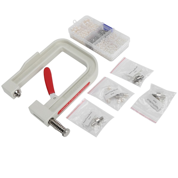 Pärlmonteringshandpressmaskin Kit DIY Klädhatt Skor Dekoration Handgjorda Tillbehör