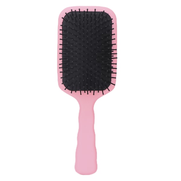 Detangling hårbørste Nylon luftpude massagekamme til kvinder vådt tørt tykt hår Pink