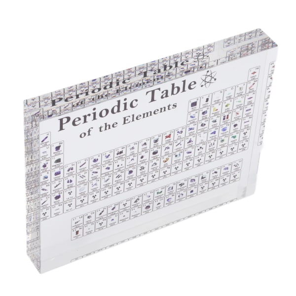 Periodisk system Sort akryl Kemiske grundstoffer Alfabet Periodisk system Undervisning Display Home Decor S