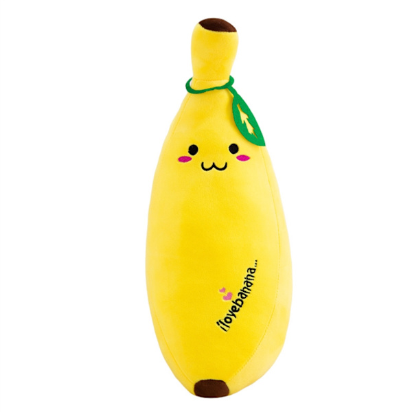Pehmo banaanityyny - söpö hedelmänmuotoinen lelu kodin sisustukseen