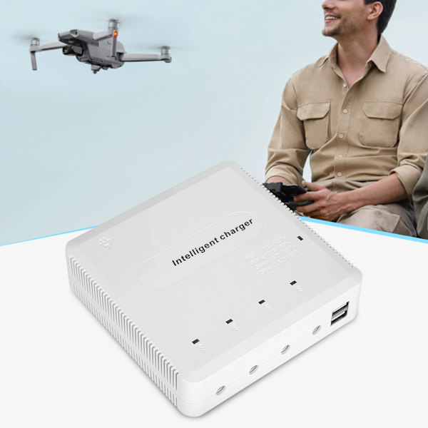 6-i-1-drönare batteriladdare fjärrkontroll laddare med USB-utgång passar för DJI Mavic AIR 2 100-240VAU-kontakt