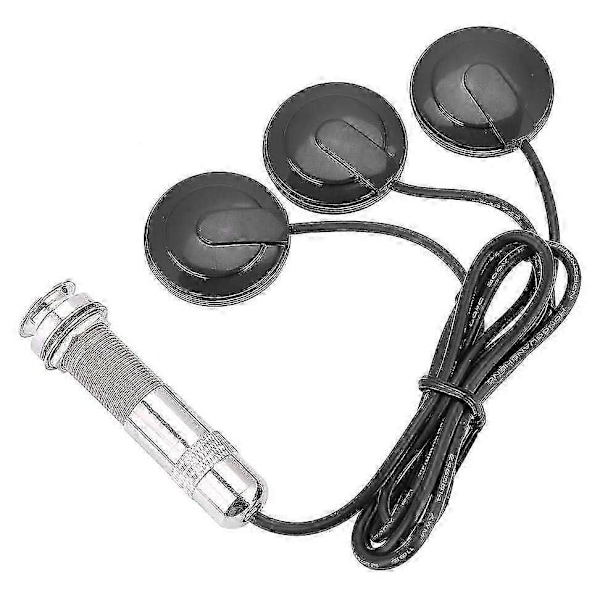 Gitarrpickup 3x Piezo Pickup Transducer kompatibel med akustisk gitarr ukulele mandolin instrument