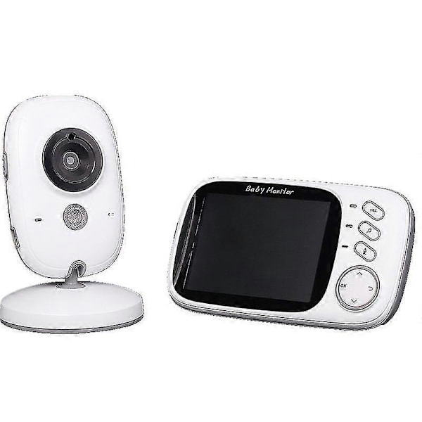 Baby Monitor med Kamera, Trådløs Video Monitor 3.2 \"tft Lcd Digital Dobbel Digital Audio