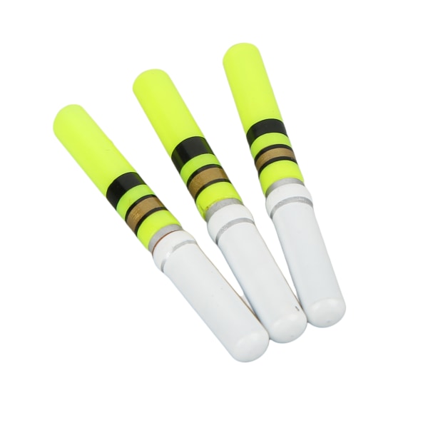 3st Cylindriskt Nattfiske LED Float Lysande Glödande Float Tail LED Light Stick Verktyg Grön