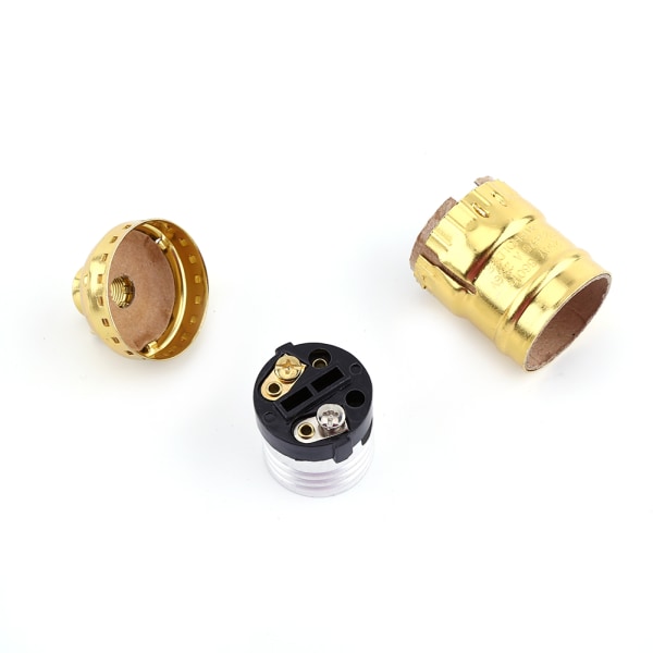 Retro Gold E27 pærestativ Lampesokkel - Ingen bryter eller ledning gold