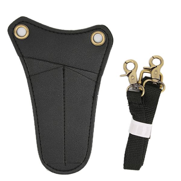 Saxväska Lätt Bärbar Läder Sax Holster för Salong Frisör Frisör Frisör