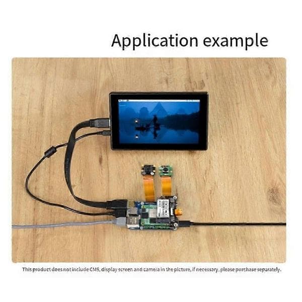 Raspberry Pi Compute Module 5 CM5 IO -laajennuskortti (A), PCIe Gen3, USB 3.0, Gigabit Ethernet & 40PIN GPIO, teollinen CM5-kantakortti