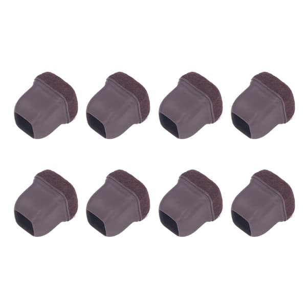 8 st Stolsbensskydd TPE Golvskydd Möbelbenskydd Set Kit för Bord Pall Brun S