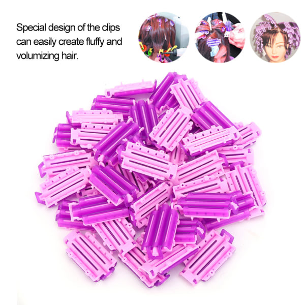Manuaaliset Hiusjuuret Kiharrit Preming Fluffy Barbers Hiusten muotoilu Perm Clip Tools 36 kpl