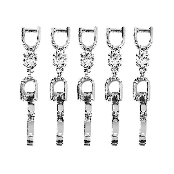 Armband Halsband Förlängare Set - 5 Stycken, 3 Silver Färger