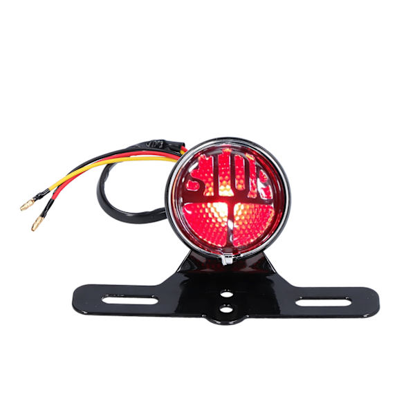 Motorcykel Baglygter Bremslys Retro Style Modifikation Universal DC12V med Nummerpladebeslag Passer til Honda