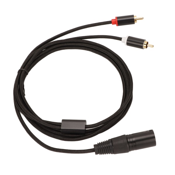 XLR hane till 2 RCA-kabel HiFi klarsignal förlustfri XLR Y splittersladd för mixer Aktiv högtalarmikrofon 1m / 3.3ft