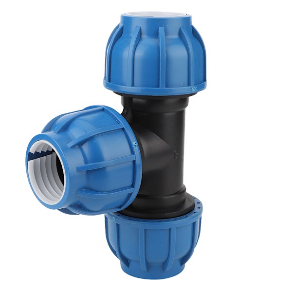 PE-muoviset vesijohtoputkien liitososat 50 mm T-liitin putkiliitokseen