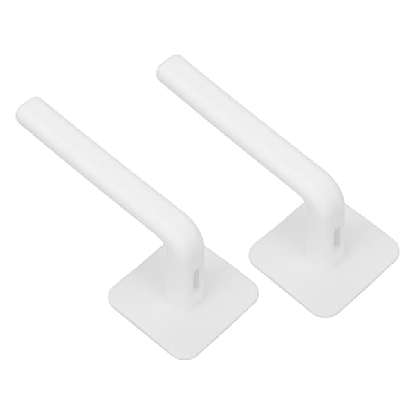 2 stk selvklebende hattehylle oppbevaring display multifunksjonell hattehenger med baklim hvit