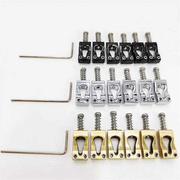 10,8 mm Elektrisk Gitarr Gourd Stall Mässing Stall Sadel, Silver