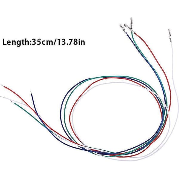 3/4 STK Phono-kabel til pickup, forbindelseskabler til pladespiller pickup-holder - D-