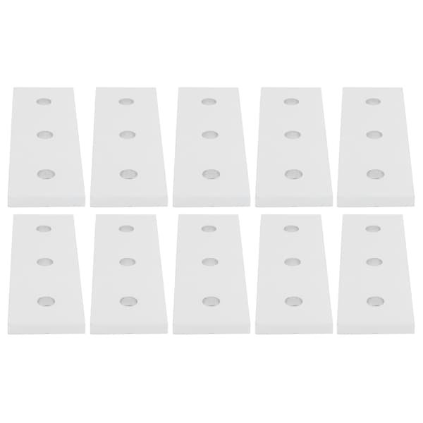 10 stk. Aluminium Flad Forbindelsesplade Flad Lige Reparationsplader 4040‑3 Hul