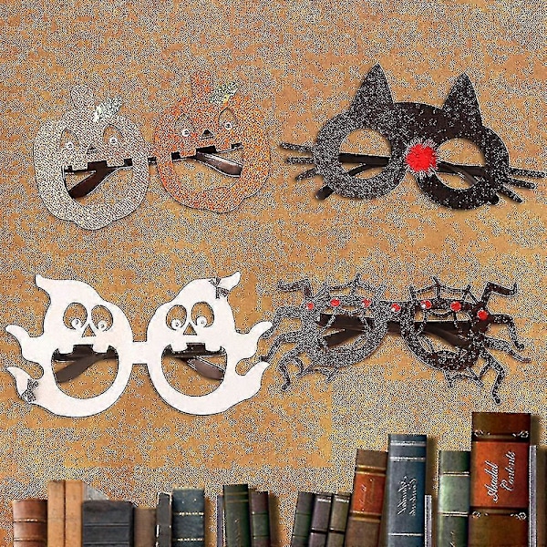 2-pack Dekorationsglasögon Kreativa Spökpumpa Spindelglasögon Atmosfär Layout Dekorationsglasögon H