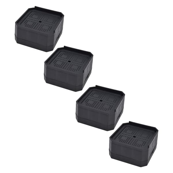 4-pack stolsbensskydd fyrkantiga halkfria möbelbensskydd i gummi för hemmet sovrum