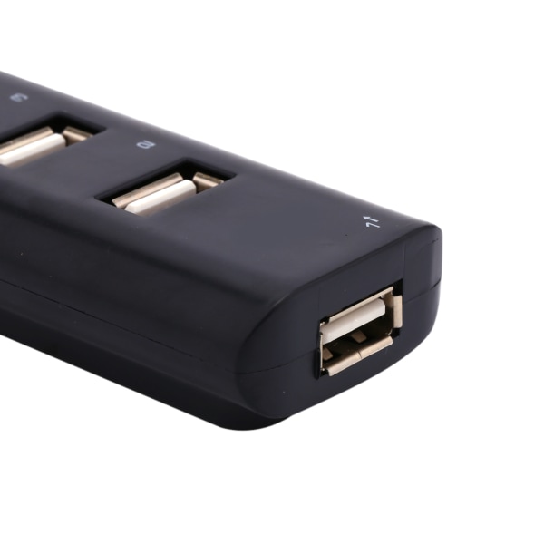 Kabelført Micro USB 2.0 4-Port Distributor Multi Hub Splitter Power til PC Computer