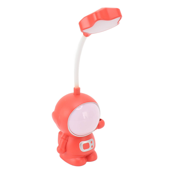 3W LED-sänglampa USB-laddning Ögonskydd Unik form Bärbar Mjuk Varm Studie Läslampa för sovrum Röd