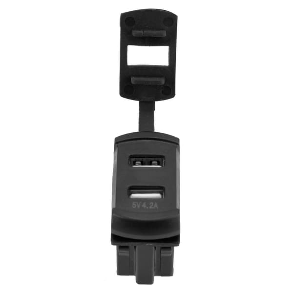 12-24V 5V Dobbelt USB Opladerstik Voltmeter LED Display til Motorcykel Smartphone Tablet