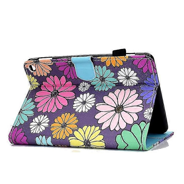 Målat Mönster Tpu Horisontellt Flip Läder Skyddsfodral För Kindle Fire Hd 8 2020 Zekai Daisy