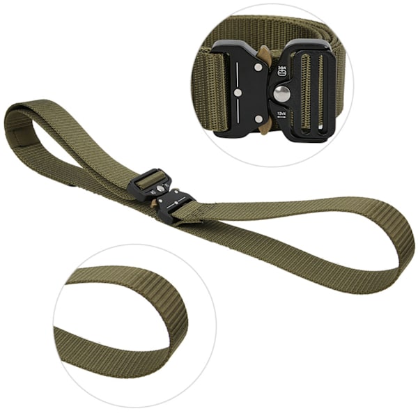 Nylon utendørs multifunksjonsredningsrappellering nedoverbakke militært midjebelte Heavy Duty (armygrønn)