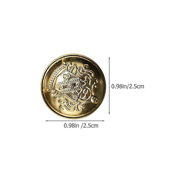 Metallknapper i 50-pakning - Flat knapper for jeans, dresser og jakker