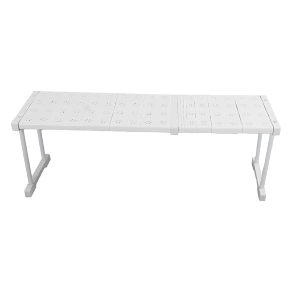 Expanderbar hylla stapelbar 121lb lastbärande avdelare förvaringsställ för garderob skåp skåp längd 67‑88cm / 26.4‑34.6in