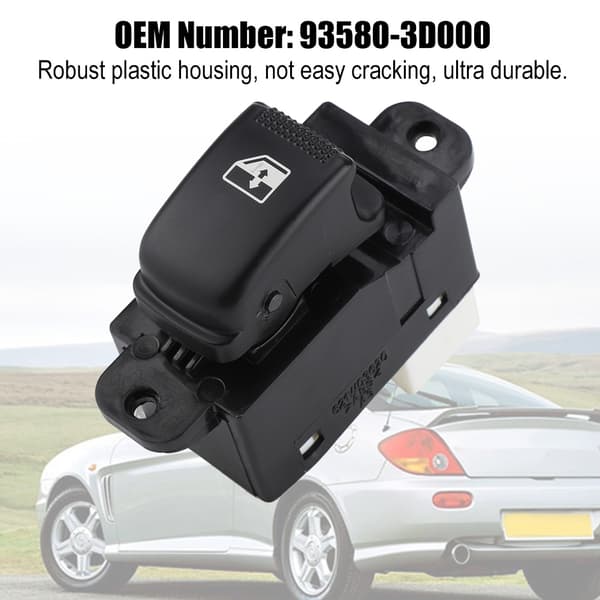 Enkel hovedvindusbryterknapp for Hyundai 01-05 93580-3D000