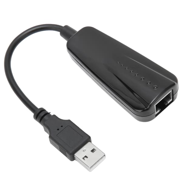 USB til Ethernet-adapter USB 2.0 til 10/100 Mbps Pluggbar LAN Nettverksadapter Kompatibel for Windows for Linux for OS X