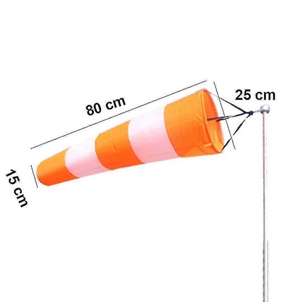 2 kpl Tuuliviiri Ulkokäyttöön Rip-stop Tuulisukka Pyörivä Tuulisukka