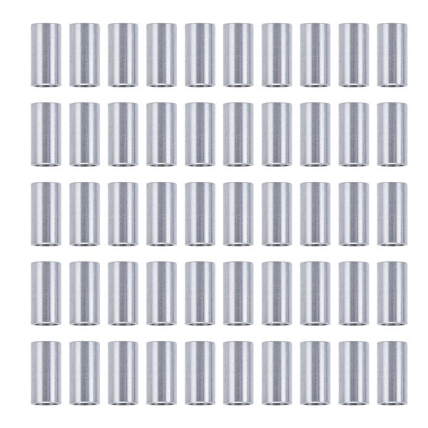 Alumiininen pyöreä välike Kierteittämätön välike alumiiniseos litteä tiiviste OD 4 mm pituus 10 mm