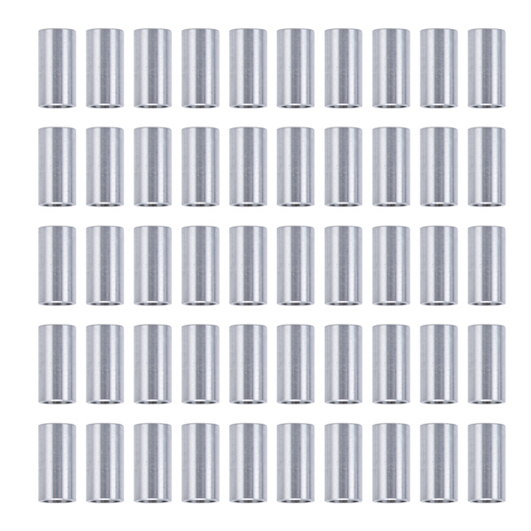 Rund afstandsholder af aluminium Ugevind afstandsholder Aluminiumslegering flad pakning OD 4 mm Længde 10 mm