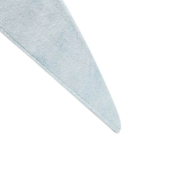 Håndklæde til hurtigtørring af hår i koral fleece med justerbar størrelse, åndbar og behagelig til kvinder, lyseblå papegøje