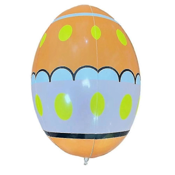 Påskepynt Påske 60cm Utendørs Påske Oppblåsbar Dekorert Ball Gigantisk Påske Oppblåsbar Ball Påske Gårdsplass Dekor A