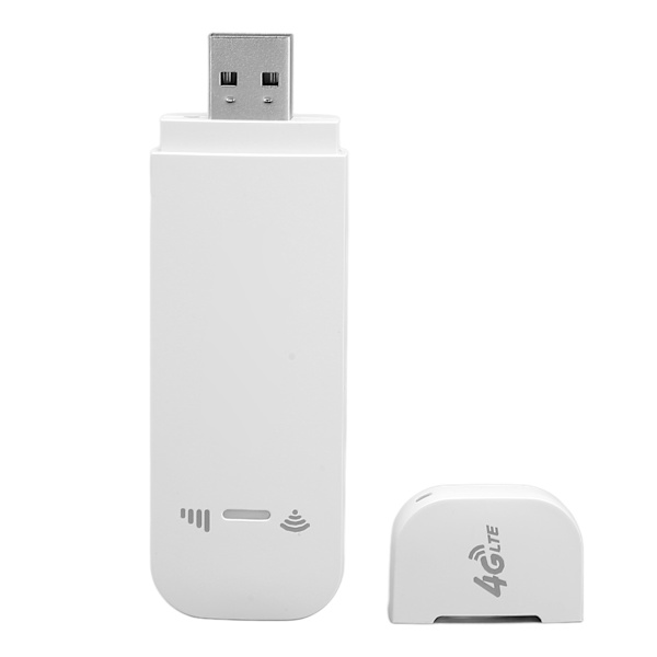Mobil WiFi Hotspot 4G LTE 150 Mbps USB Bärbar WiFi-router med SIM-kortplats för utomhusresor Vit