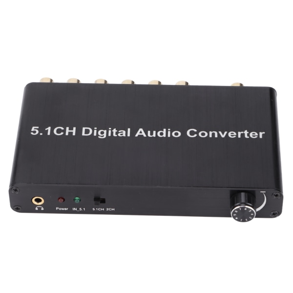 AY77 5.1CH DAC Converter Audio Decoder Digital Optisk Koaksial for Toslink til RCA 3,5 mm Jack for Xbox for PS4 for TV