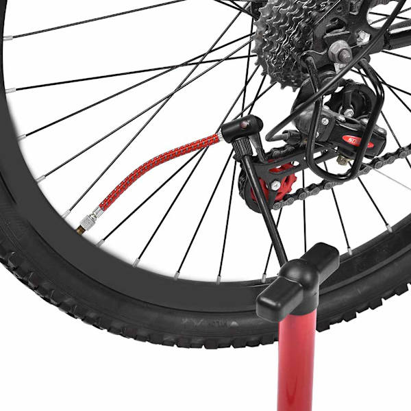 2 st Cykelpumpförlängningsslang för utomhuscykling (silver)