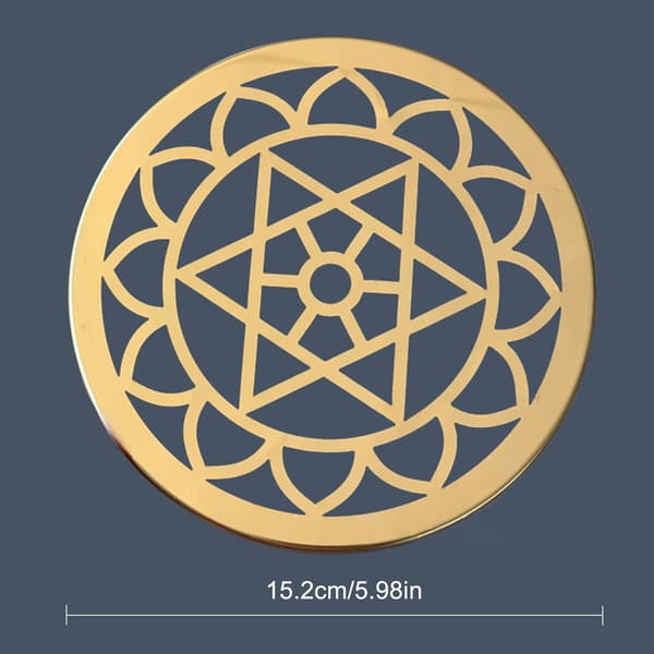 Blomsterindsats Låg Metalgitter til borddekoration 15,2 cm diameter