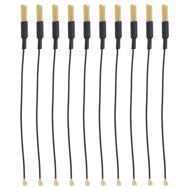 10 STK semi-innebygd fjærantenne 433470MHZ IPEX-grensesnitt rent kobber RG1.13 for LoRa-modul