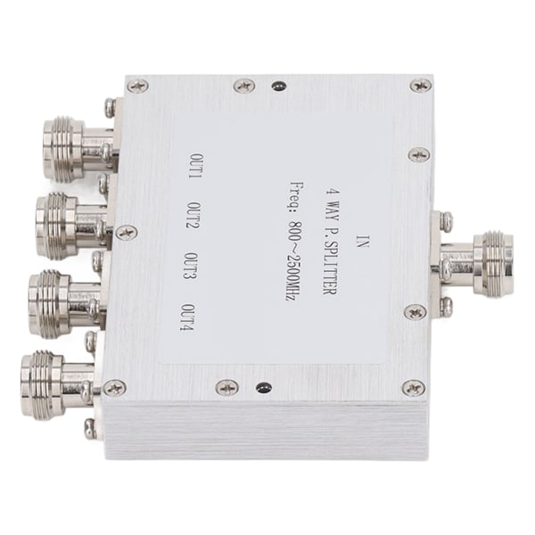 RF-effektdeler 4-veis splitter 800~2500MHz 35W signalmodul lavt tap N-type-grensesnitt