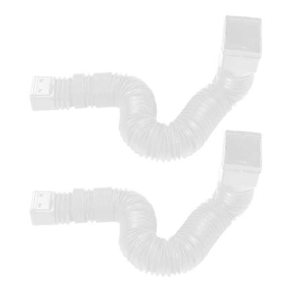 Gutter Downspout Extensions Utvidbar 2 Myk Slange Vann Overføring Regnvann Gutter Rør Hvit
