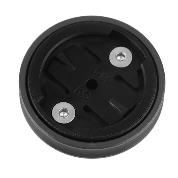 Hållbar aluminiumlegering cykel Cykel fast stam Top Cap Datorfäste för Garmin Black