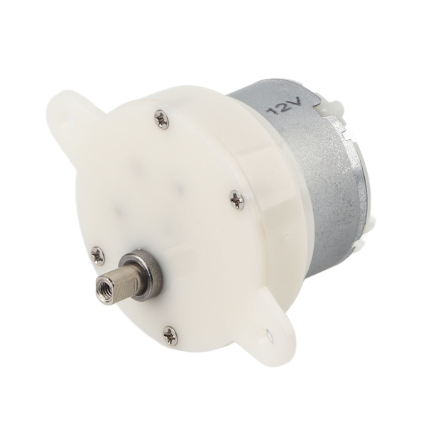 12V Slow Speed ​​Small Geared Motor Gearkasse med Terminal Mute Gear Rotation