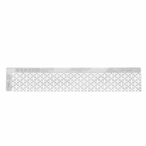 Rhinestone Maleri Lineal i Rustfrit Stål Tomme Gitre Point Drill Pen Lineal til 5D DIY138MM