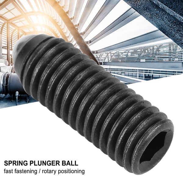 10 stk. M10 Skruegevind Hex Socket Kulstofstål Kugle Fjederstempler Sæt (M10*30)