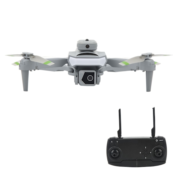 XT5 Drönare 4K HD Dubbelkamera Flygfotografering Drönare 4 Sidor Hinder Undvikande RC Quadcopter med Optisk Flödesposition Grå Tre Batteri